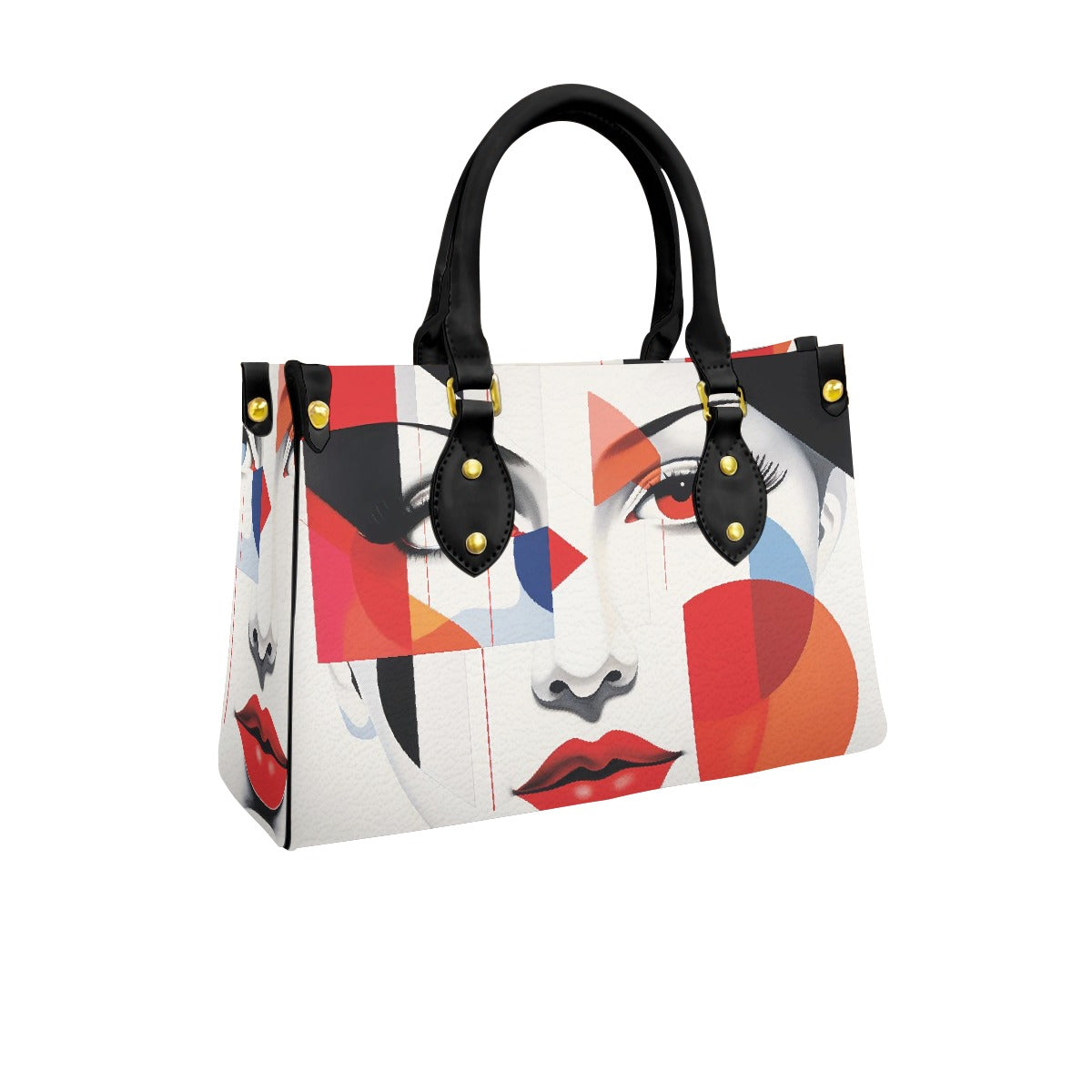 Women's Tote Bag With Black Handle