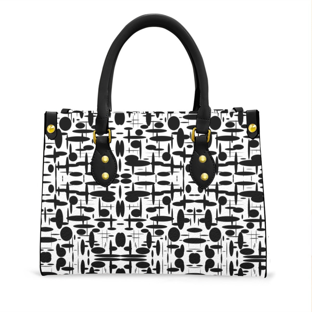 Women's Tote Bag With Black Handle