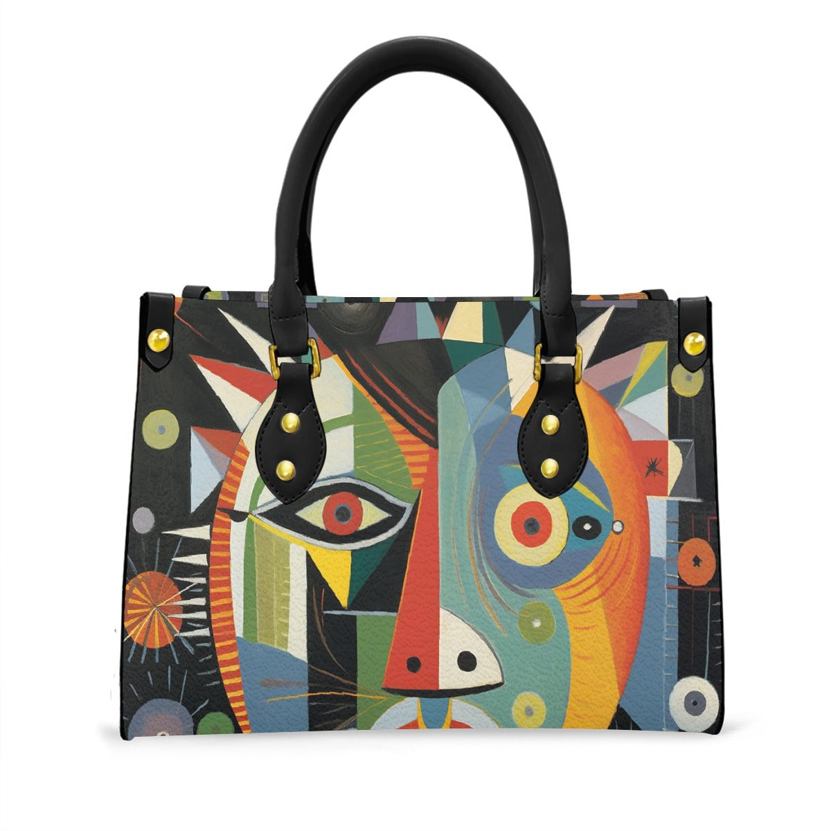 Women's Tote Bag With Black Handle