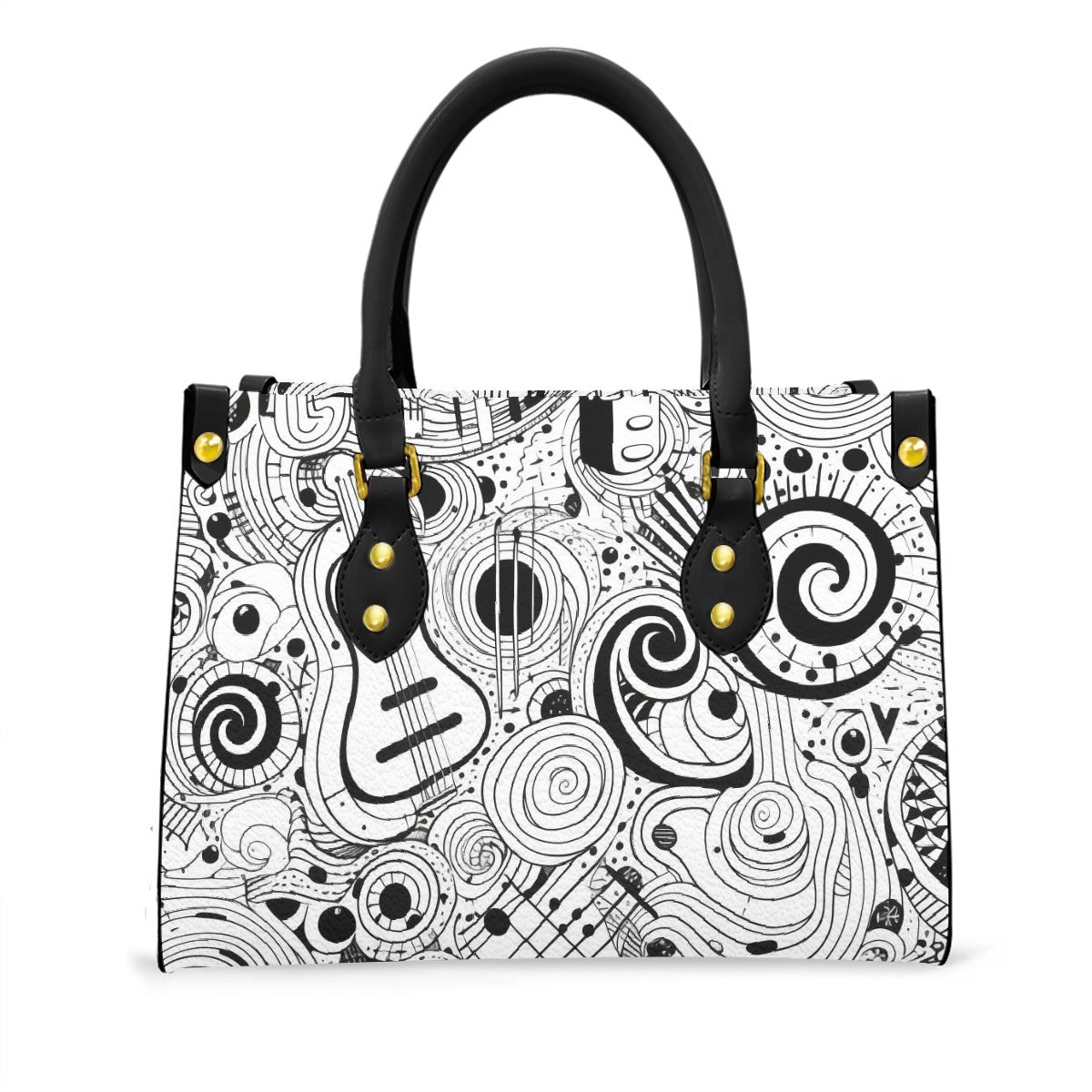 Women's Tote Bag With Black Handle