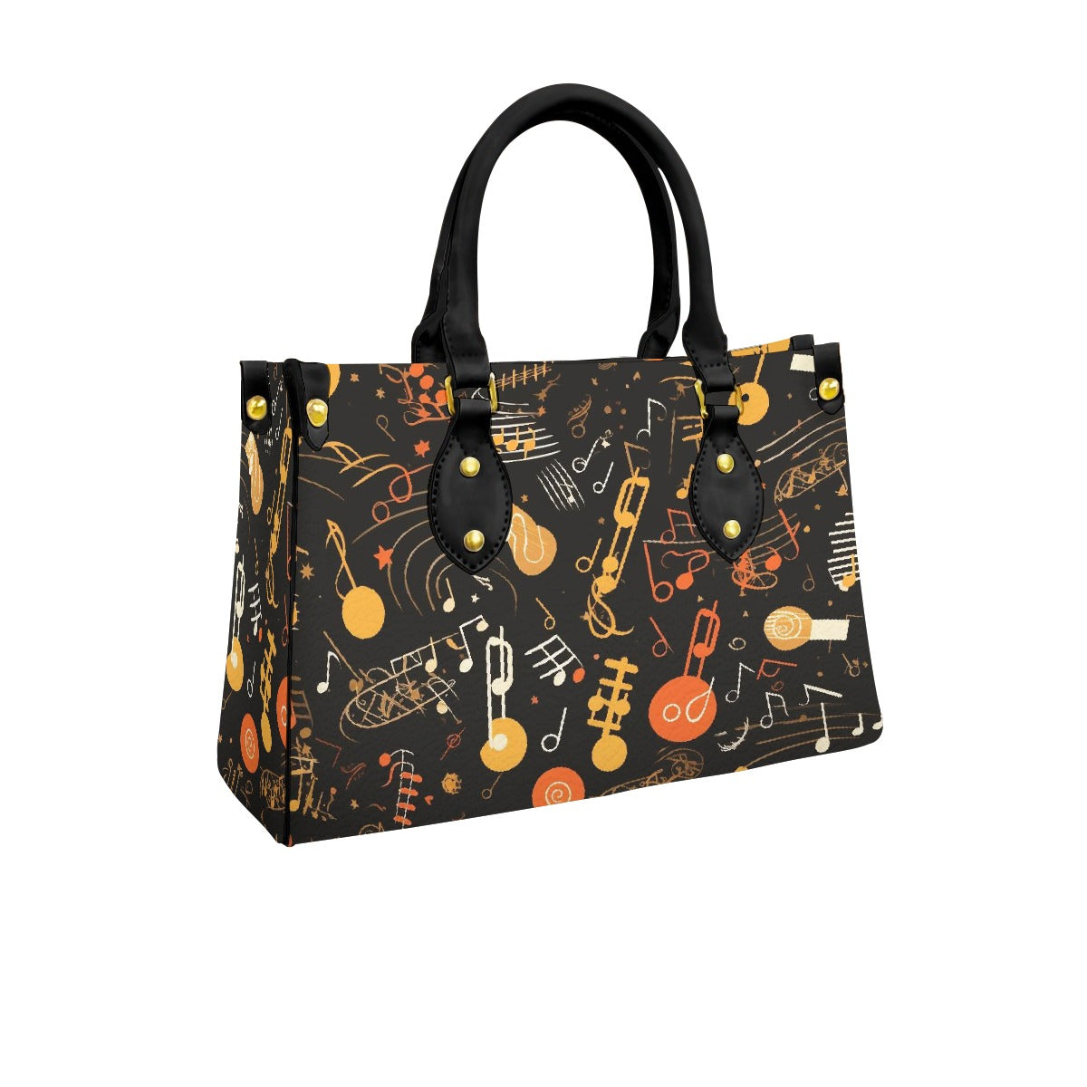 Women's Tote Bag With Black Handle