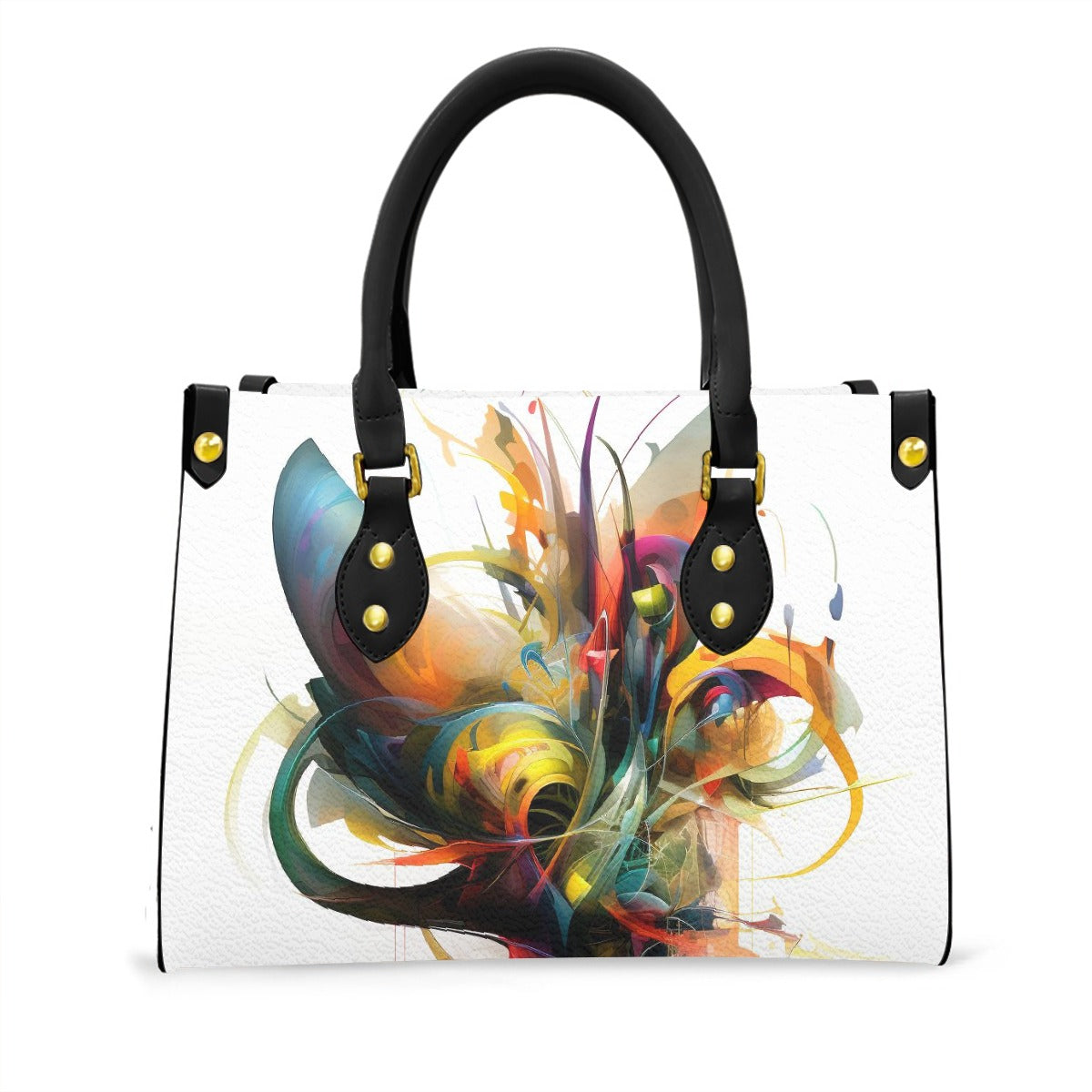 Women's Tote Bag With Black Handle