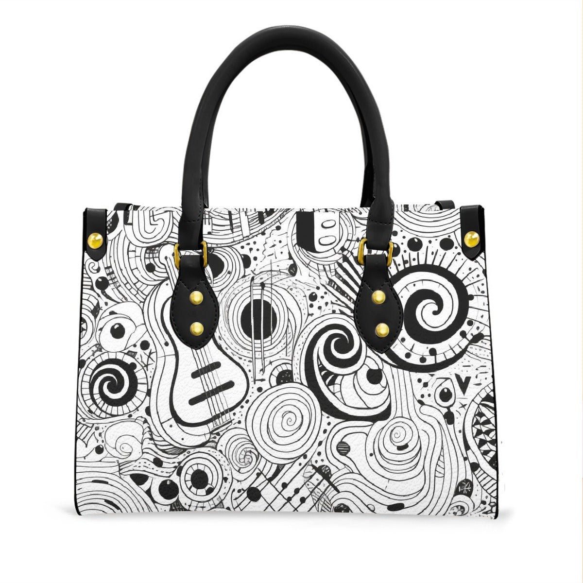 Women's Tote Bag With Black Handle