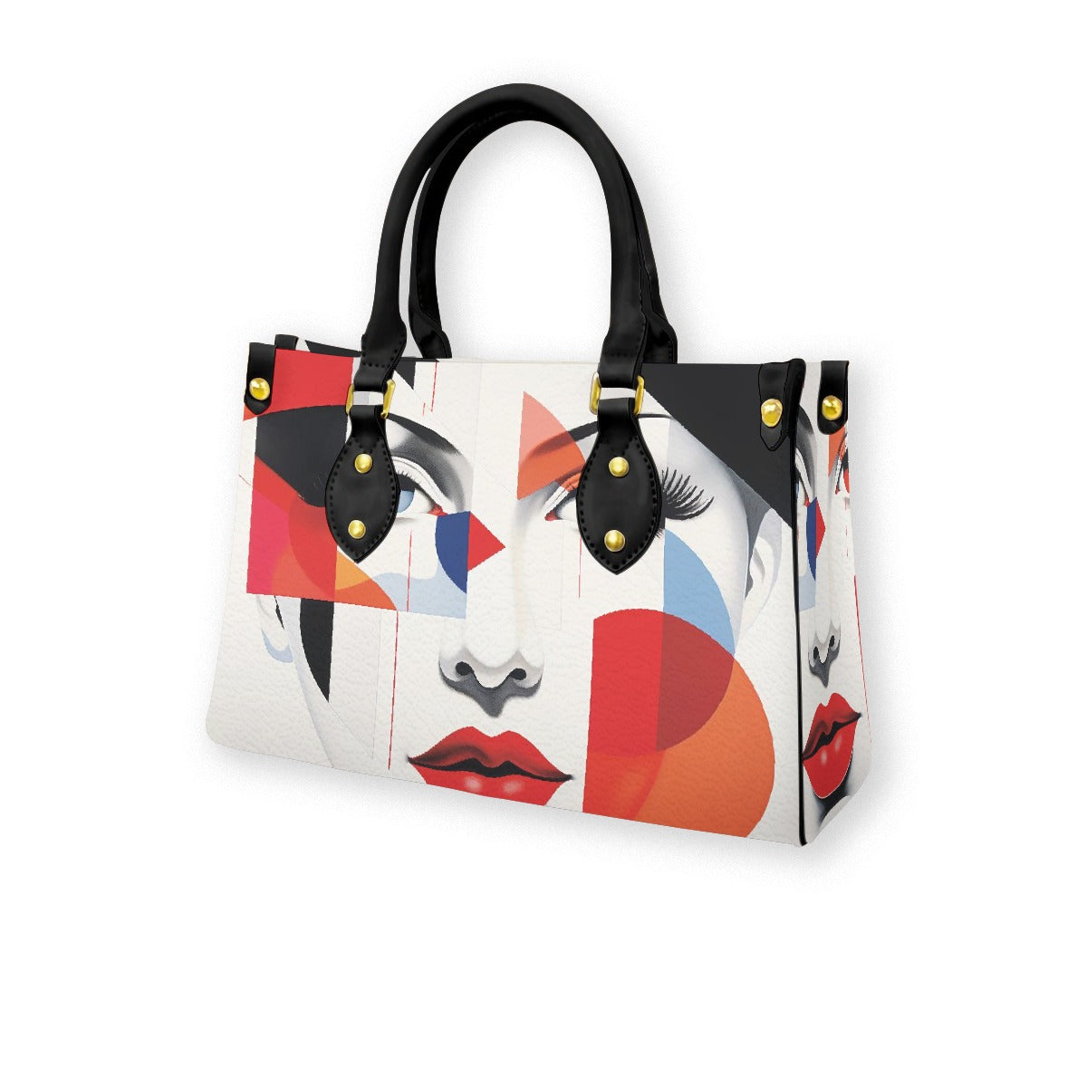 Women's Tote Bag With Black Handle