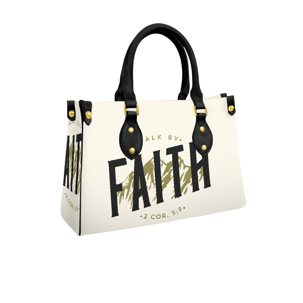 Women's Tote Bag With Black Handle