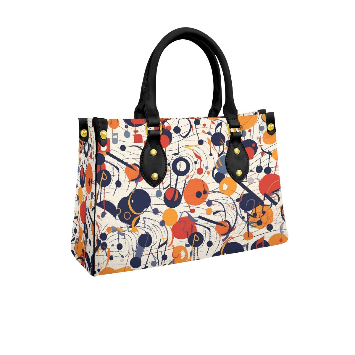 Women's Tote Bag With Black Handle