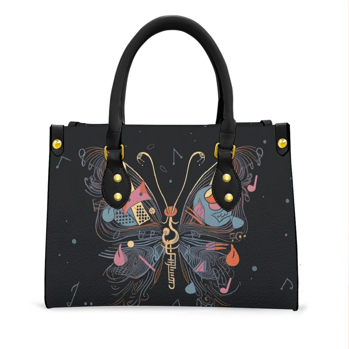 Women's Tote Bag With Black Handle