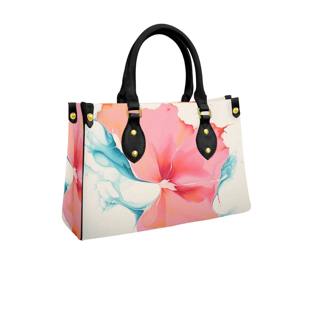 Women's Tote Bag With Black Handle