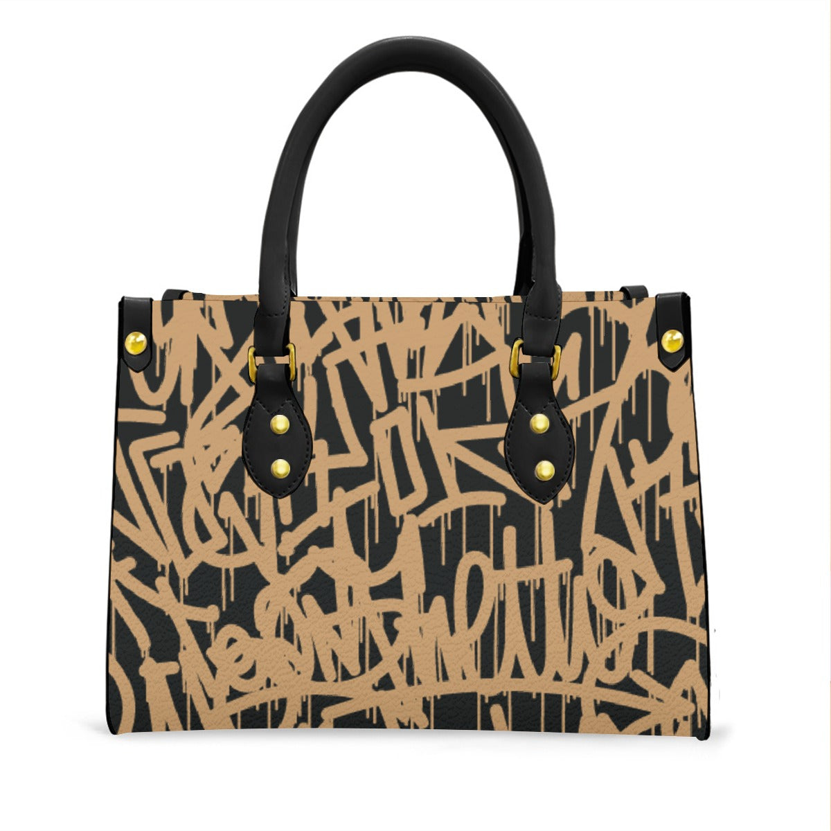 Women's Tote Bag With Black Handle