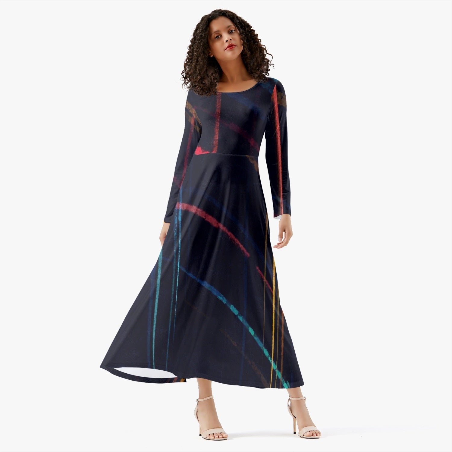 289. Women's Long-Sleeve One-piece Dress - PODSAVVY LIVING