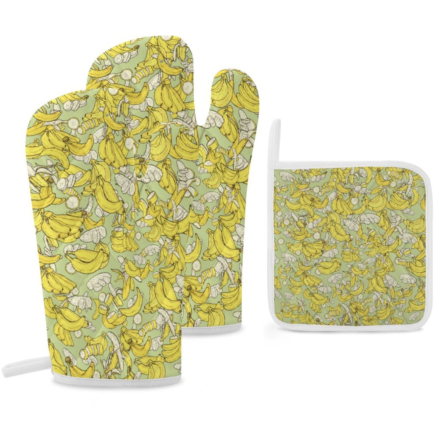 Oven Mitts & Pot Holder Set of 3