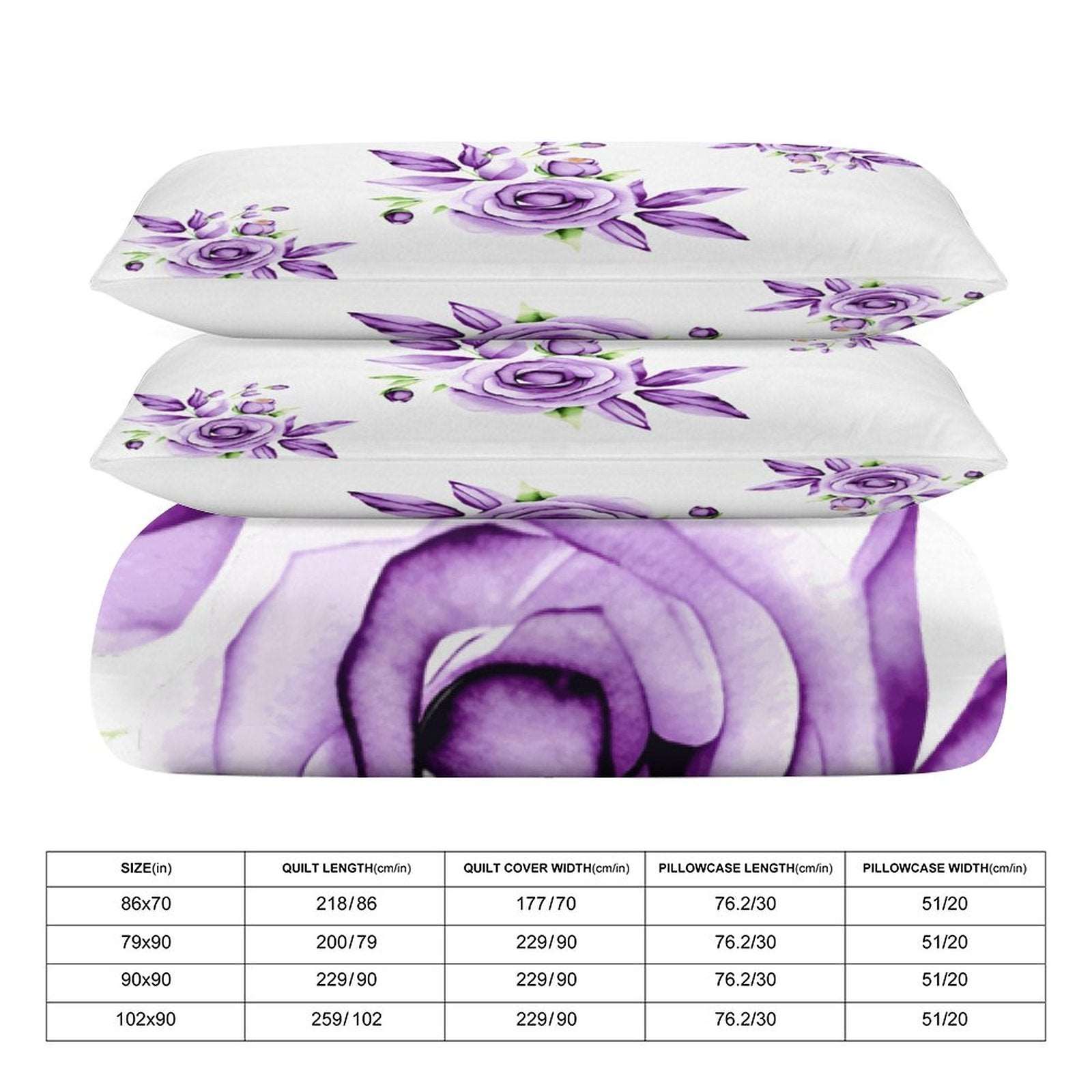 3-Piece Bedding Set-102"x90"/ 259x229cm