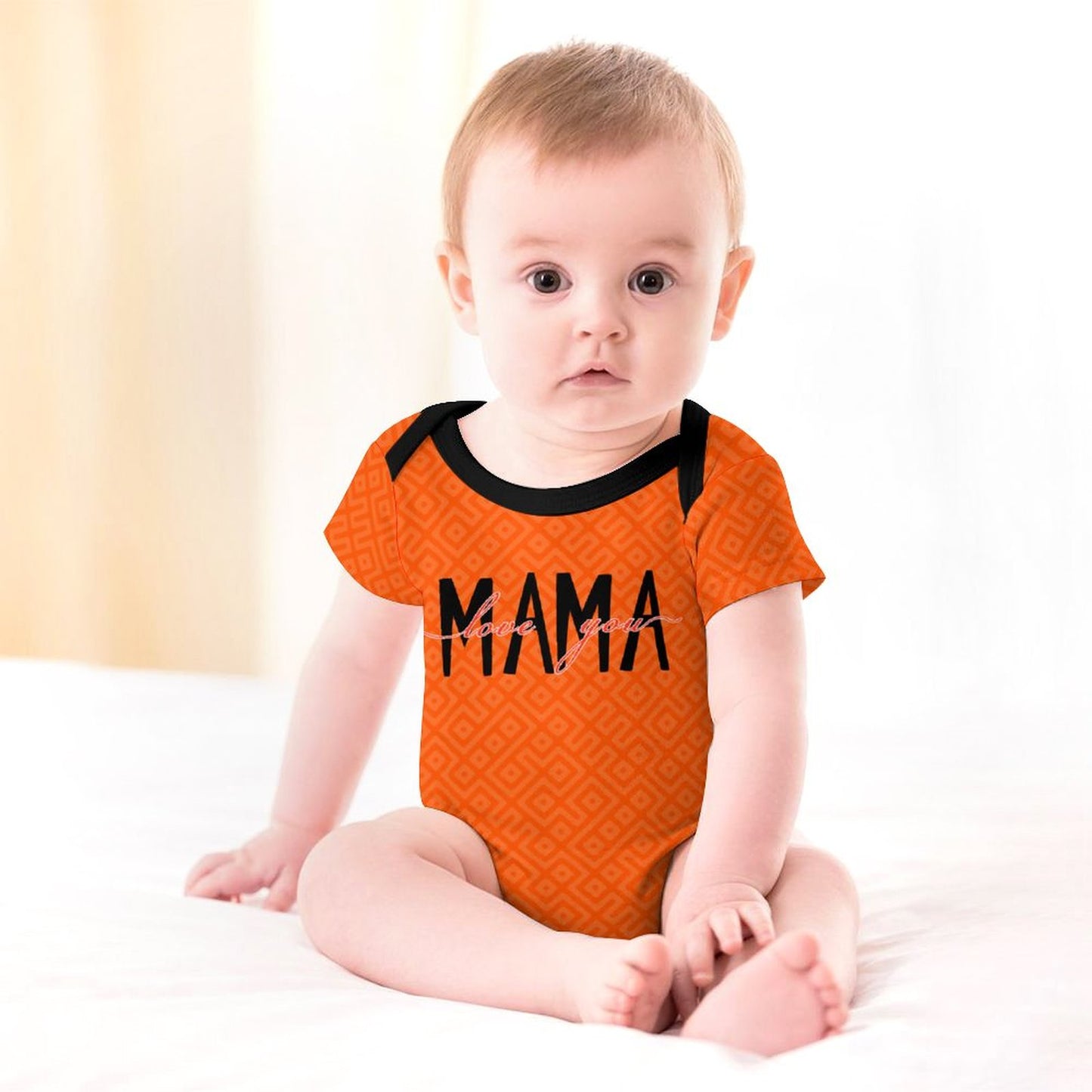 Faux Cotton Short Sleeve Baby Romper