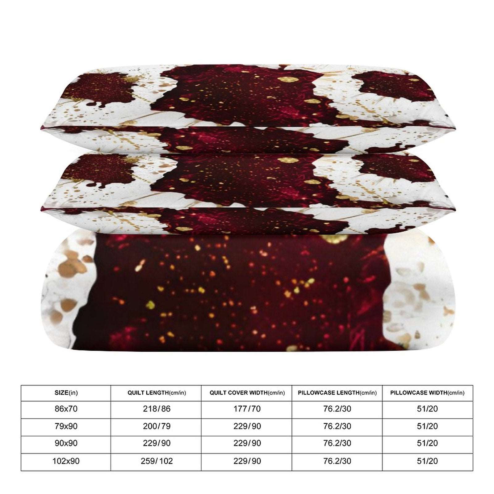 3-Piece Bedding Set-102"x90"/ 259x229cm