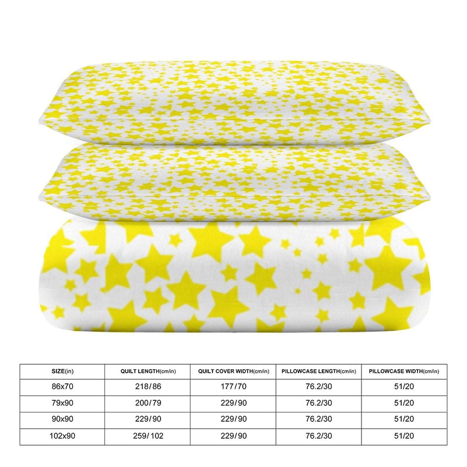 3-Piece Bedding Set-102"x90"/ 259x229cm