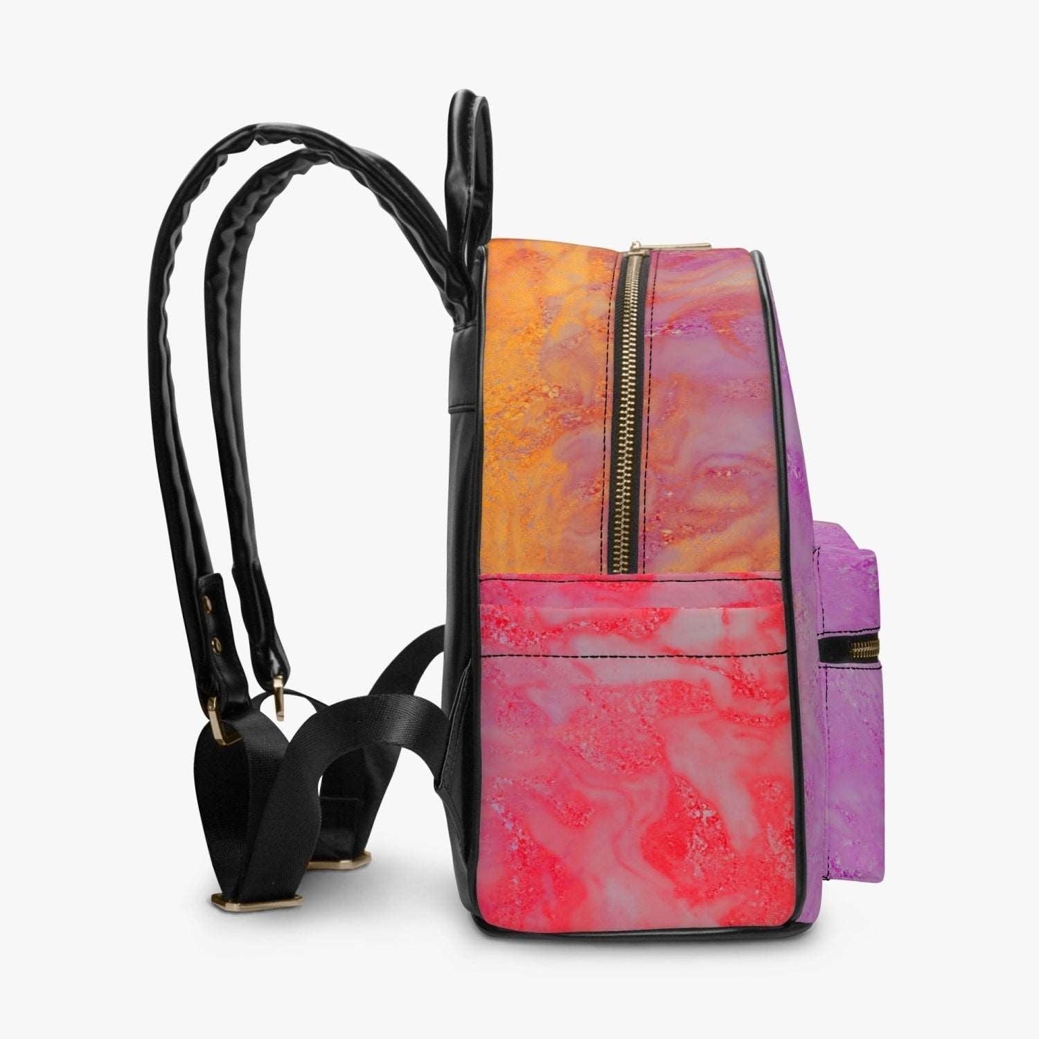 All Over Printed PU Backpack PODSAVVY LIVING