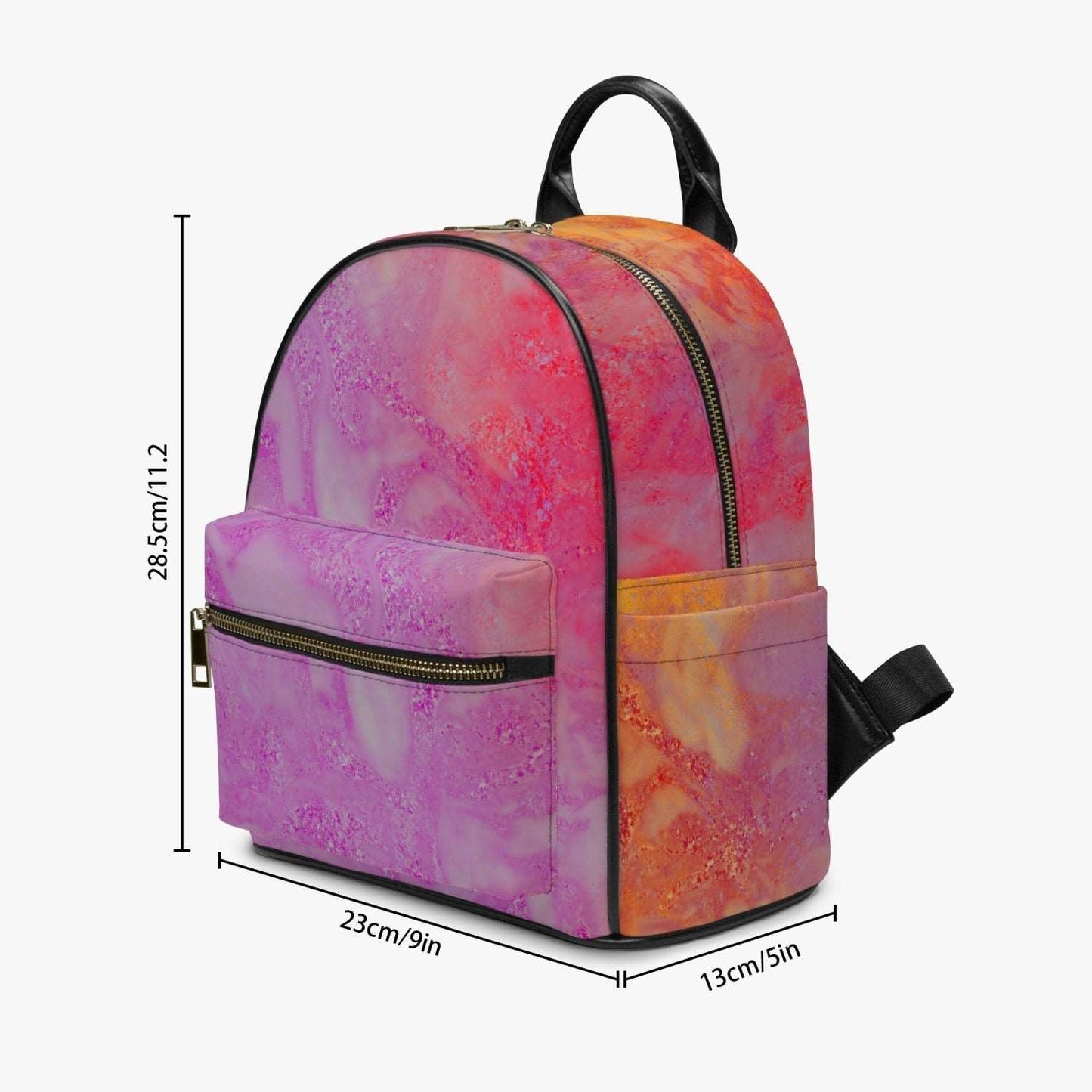 All Over Printed PU Backpack PODSAVVY LIVING