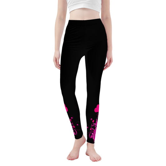 Black and pink Yoga Leggings