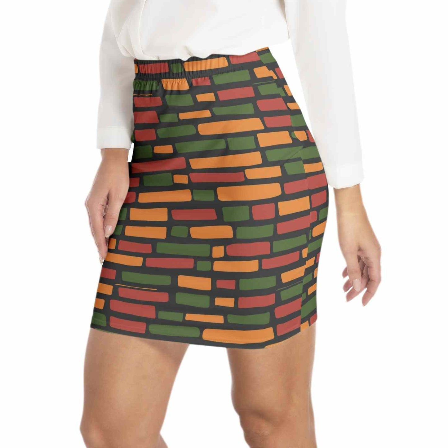 Elastic Waist Bodycon Skirt PODSAVVY LIVING