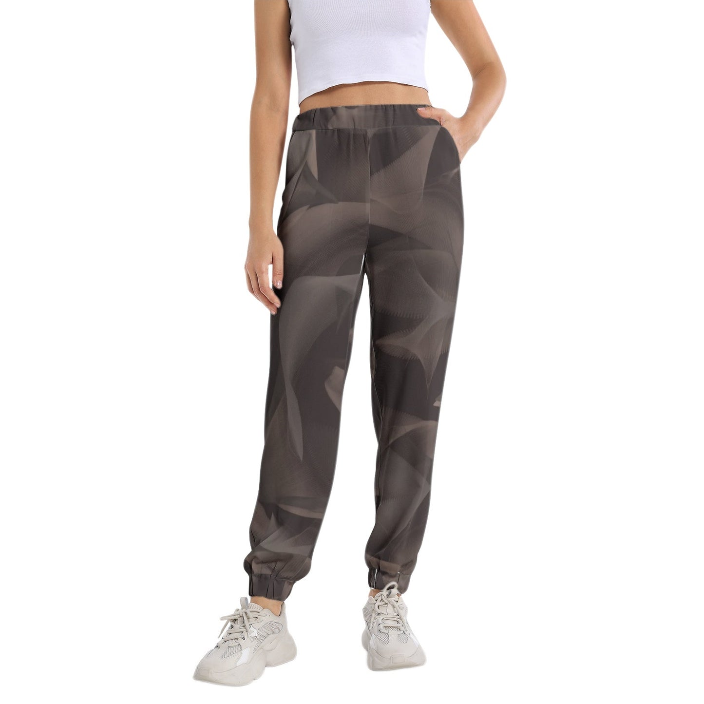 Elastic Waist Tapered Sweatpant PODSAVVY LIVING