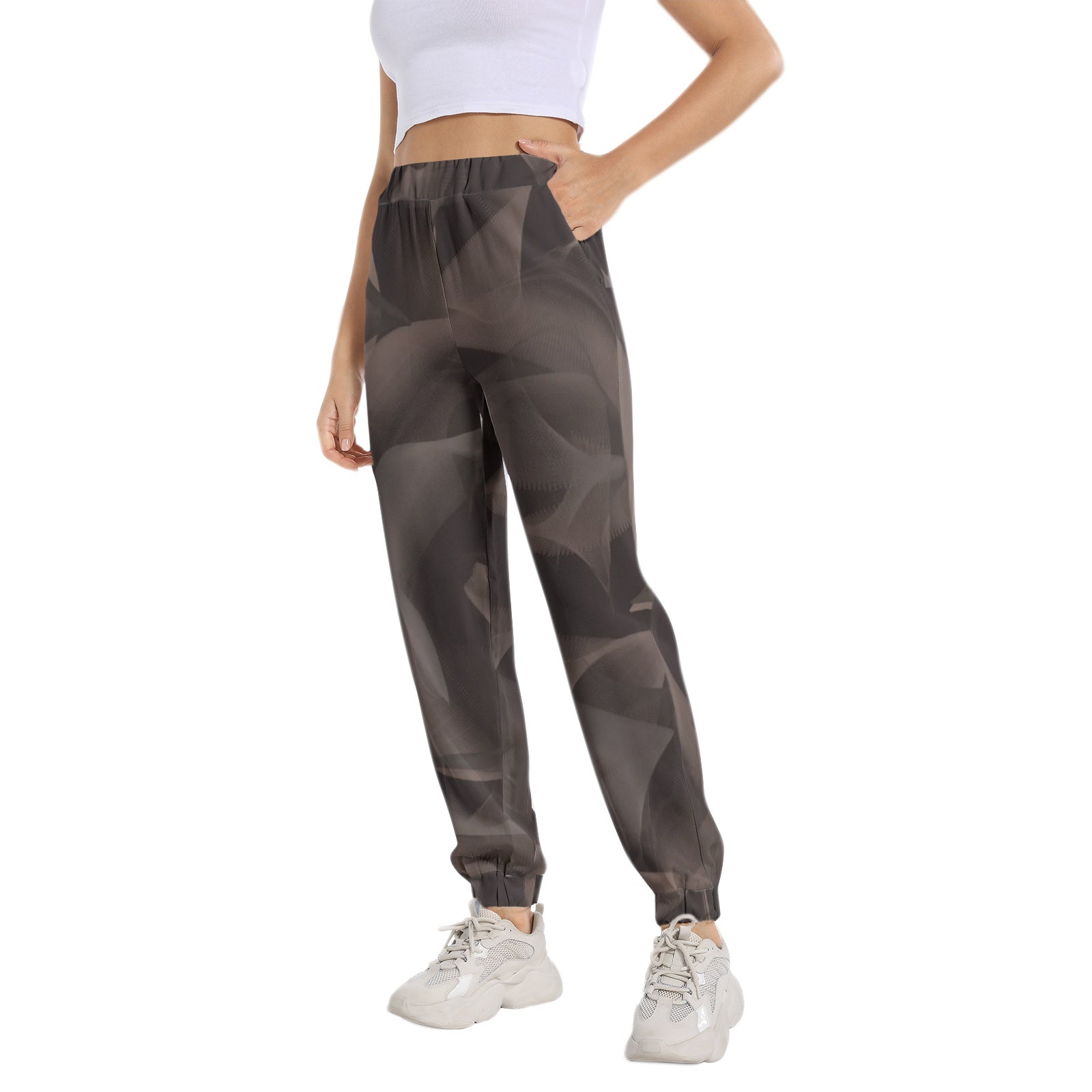 Elastic Waist Tapered Sweatpant PODSAVVY LIVING