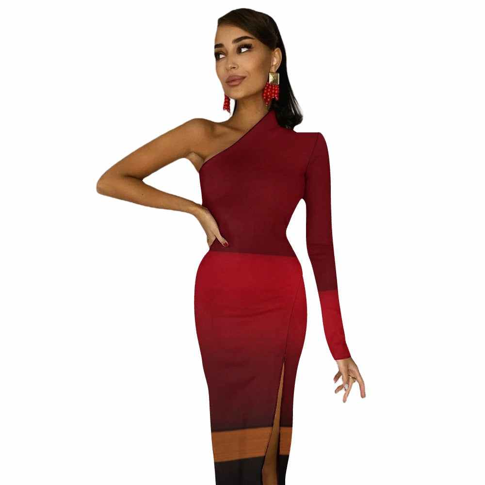 Half Sleeve Slit Dress PODSAVVY LIVING