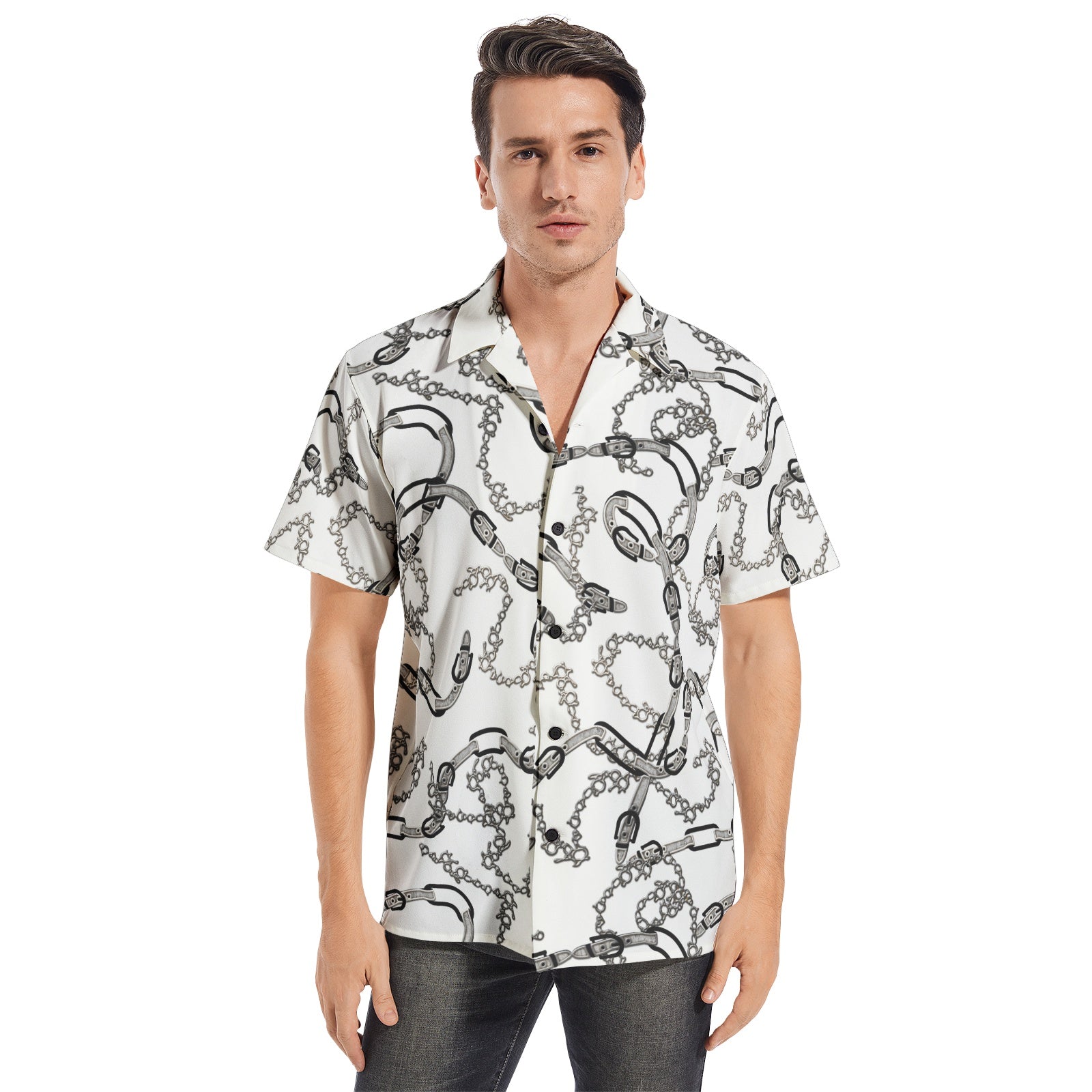 Men's All-over print Short Sleeve Shirts PODSAVVY LIVING