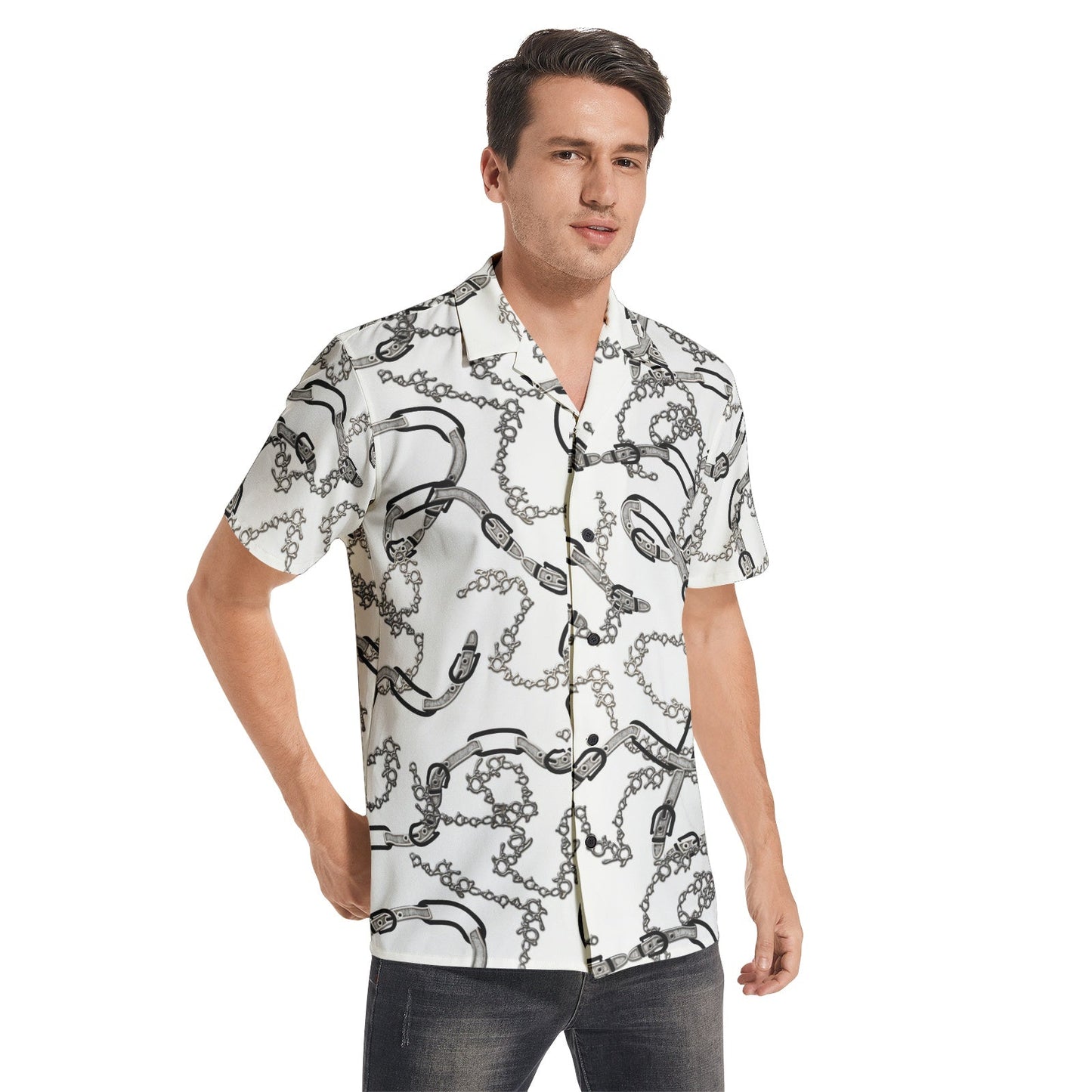 Men's All-over print Short Sleeve Shirts PODSAVVY LIVING