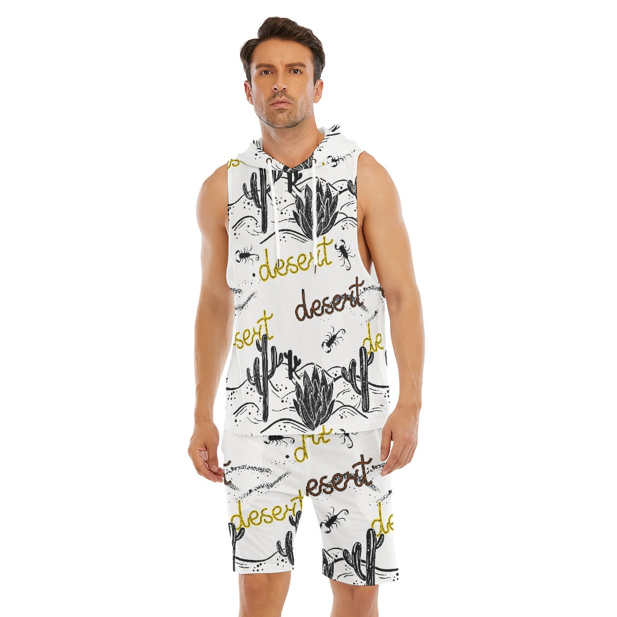 Men's Sleeveless Vest And Shorts Set PODSAVVY LIVING