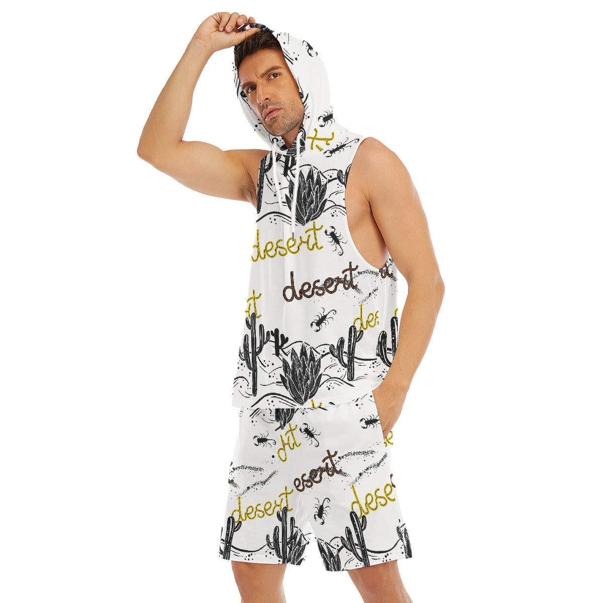 Men's Sleeveless Vest And Shorts Set PODSAVVY LIVING