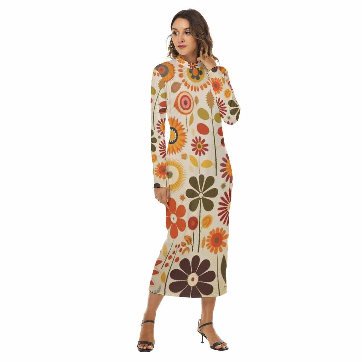 Print Women's Hip Dress PODSAVVY LIVING