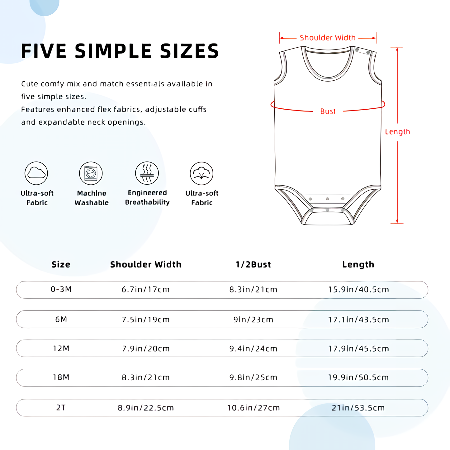 Sleeveless Baby One-Piece PODSAVVY LIVING