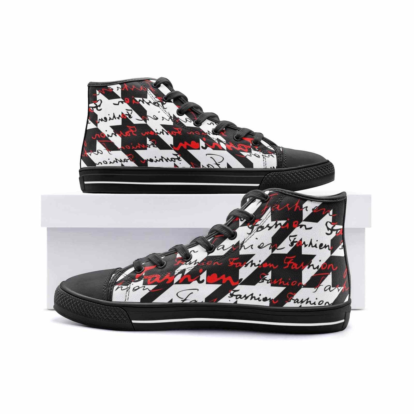 Unisex High Top Canvas Shoes PODSAVVY LIVING