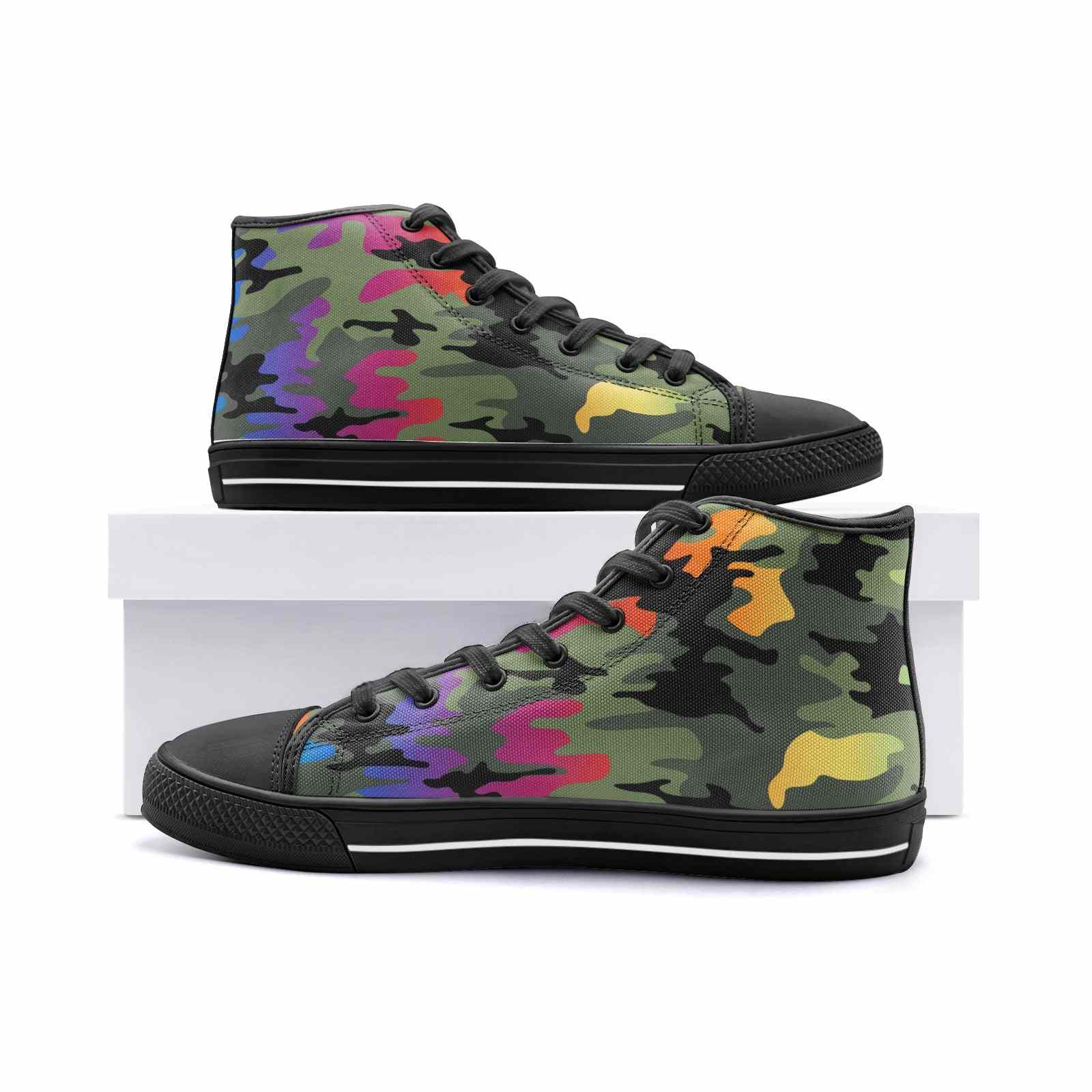 Unisex High Top Canvas Shoes PODSAVVY LIVING