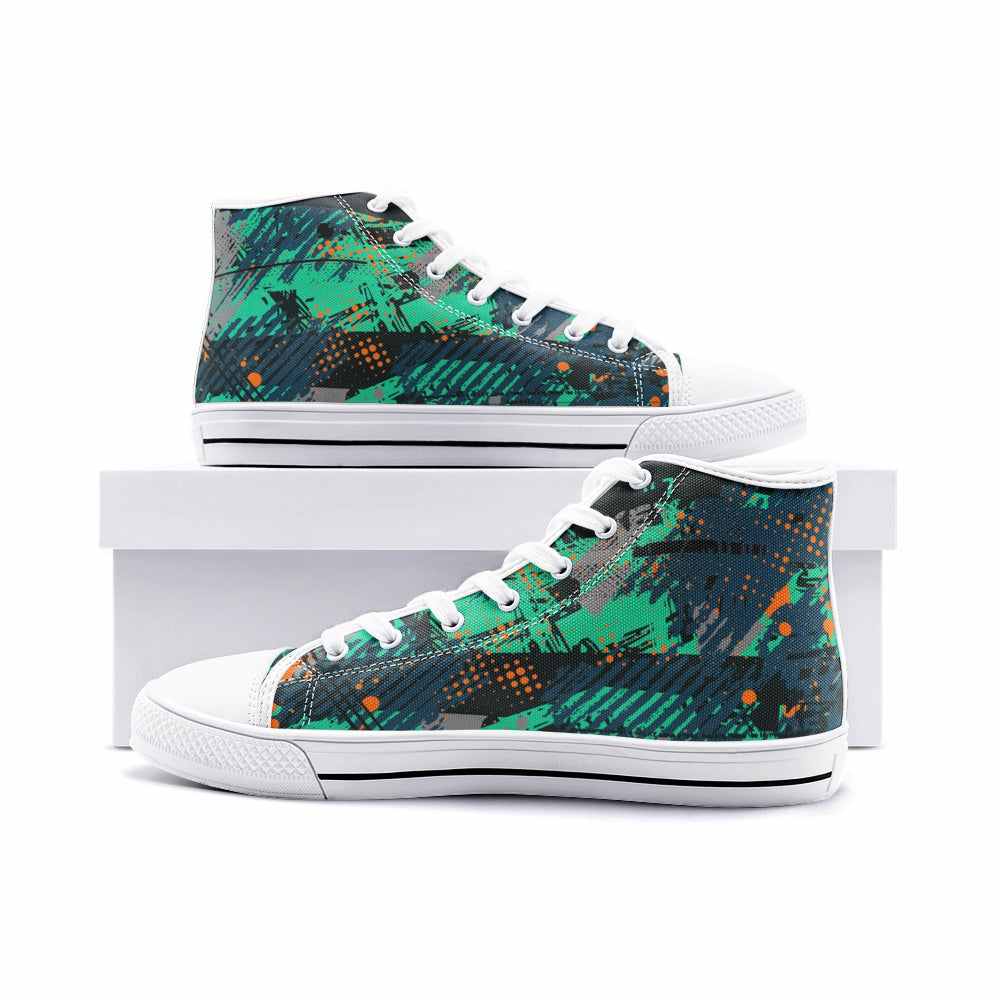 Unisex High Top Canvas Shoes PODSAVVY LIVING