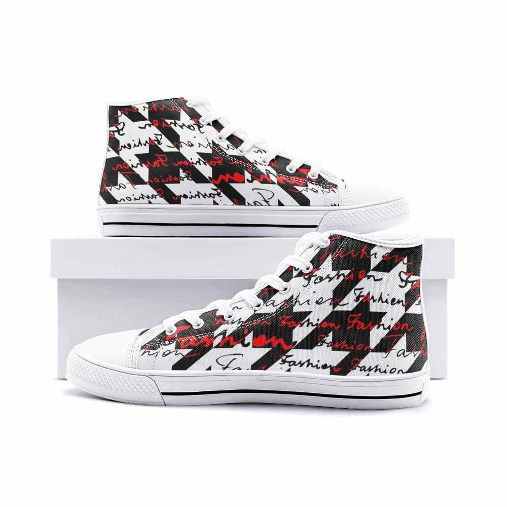 Unisex High Top Canvas Shoes PODSAVVY LIVING