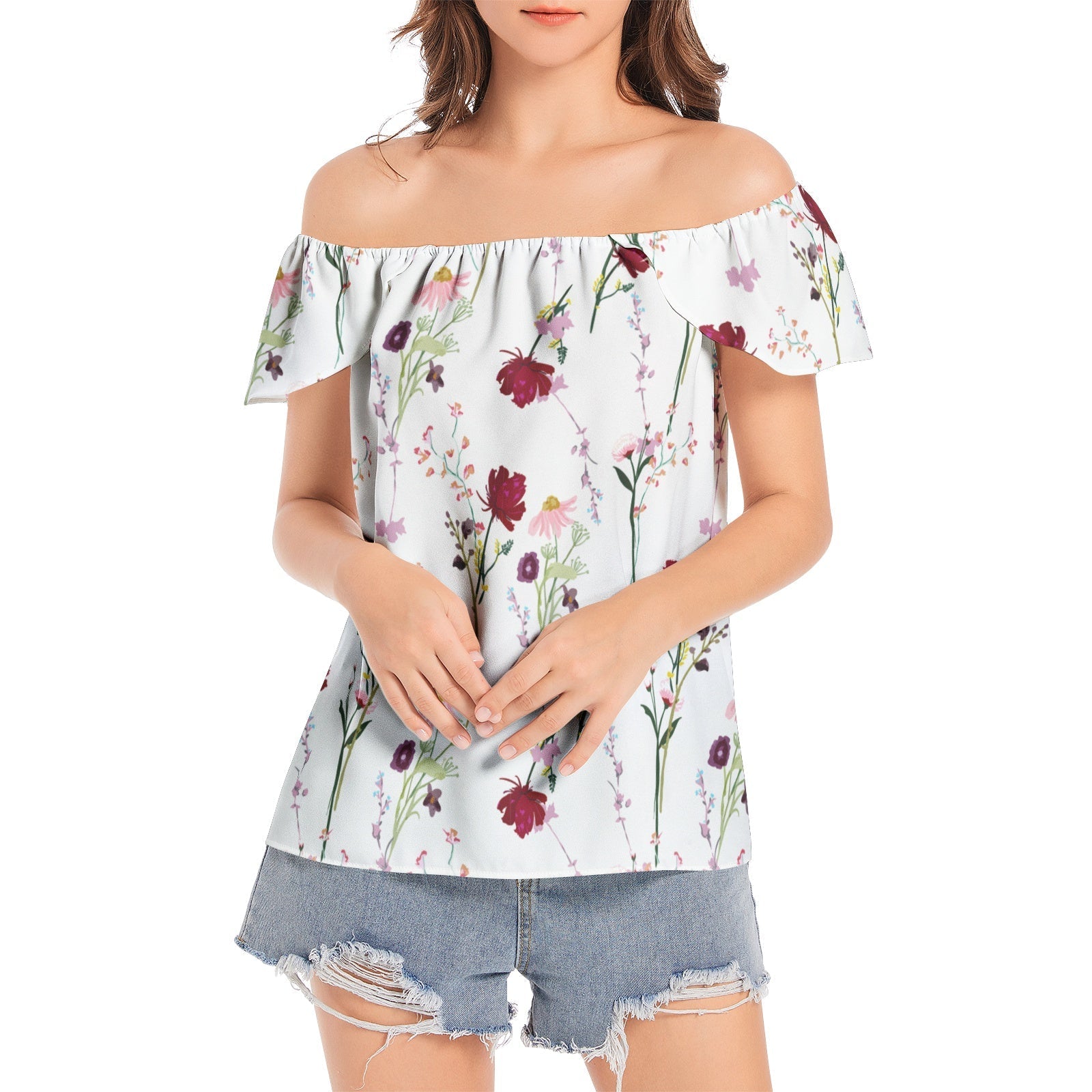 Women's Off The Shoulder Top PODSAVVY LIVING