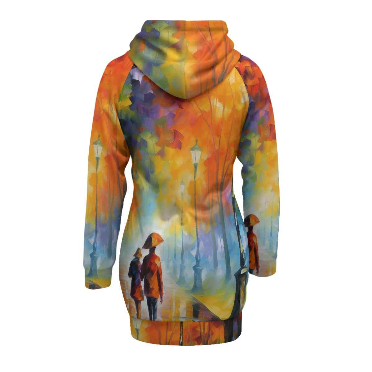 Women's Pullover Hoodie With Raglan Sleeve PODSAVVY LIVING