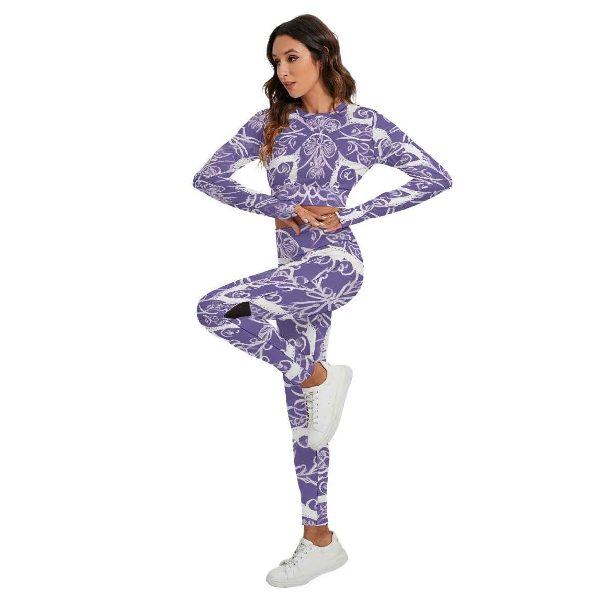 Women's Sport Set With Backless Top And Leggings PODSAVVY LIVING