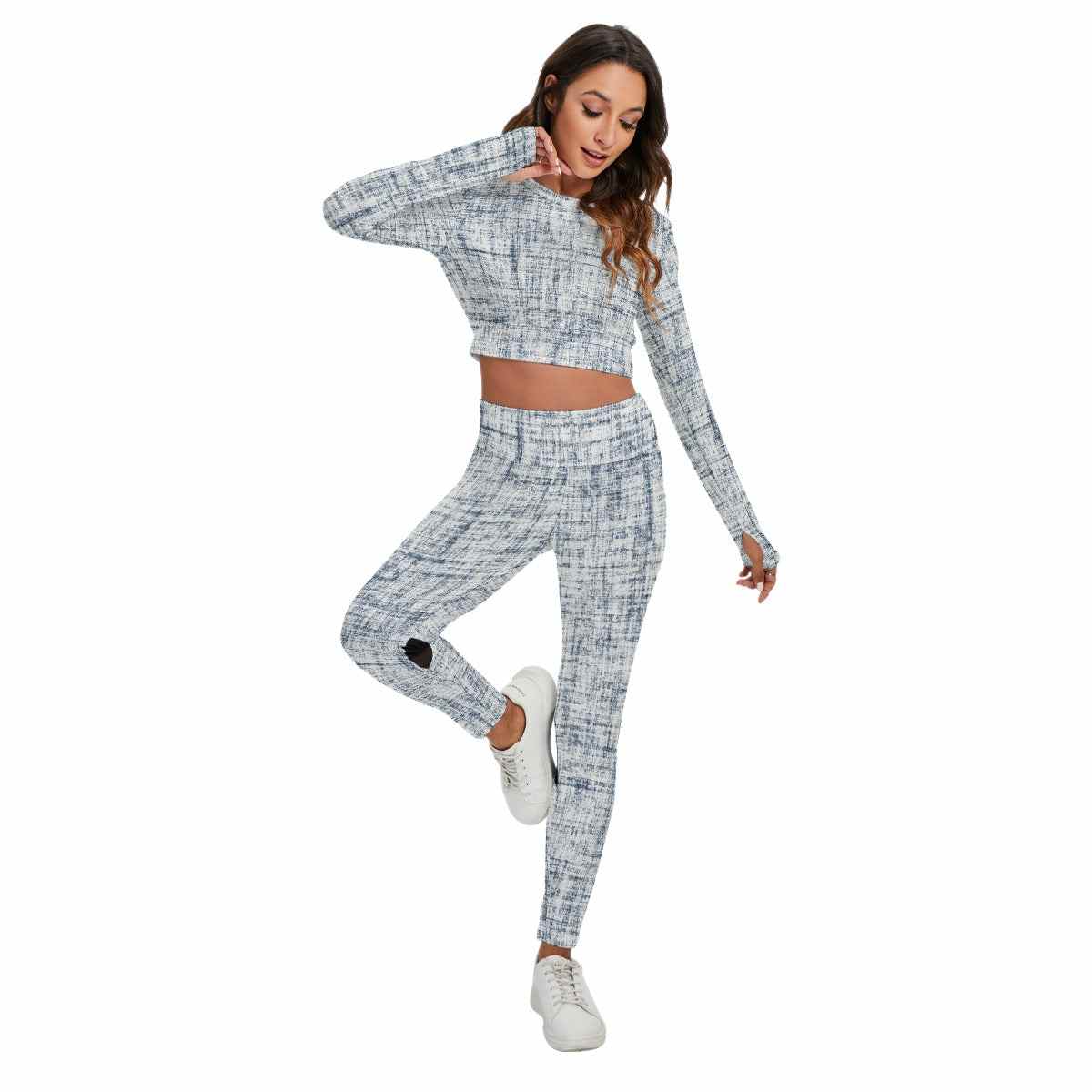 Women's Sport Set With Backless Top And Leggings PODSAVVY LIVING