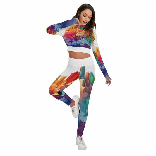 Women's Sport Set With Backless Top And Leggings PODSAVVY LIVING