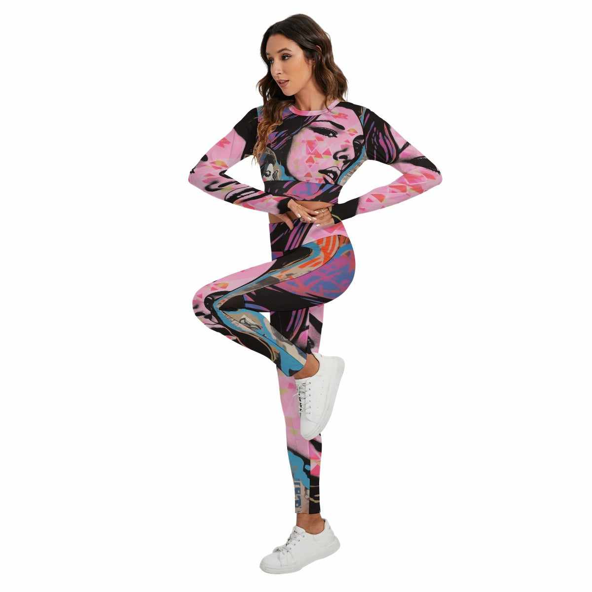 Women's Sport Set With Backless Top And Leggings PODSAVVY LIVING