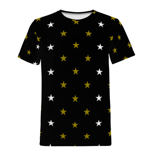 Black star pattern Men's T-Shirt