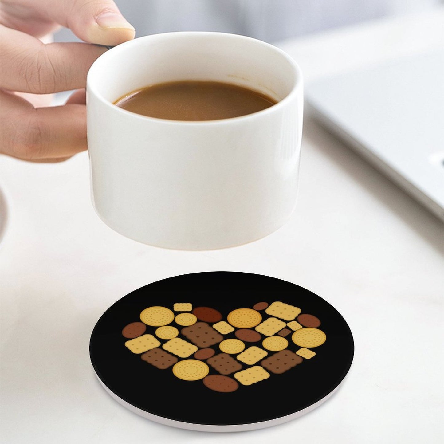 Round Ceramic Coaster