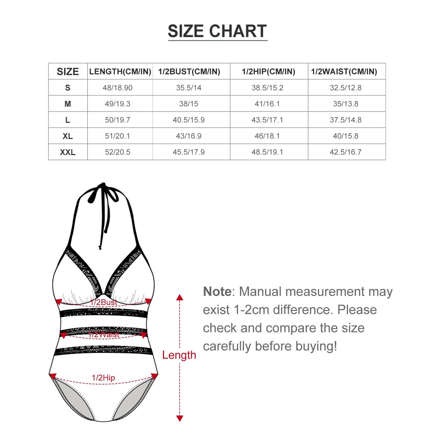 Women's Halter One-Piece Swimsuits