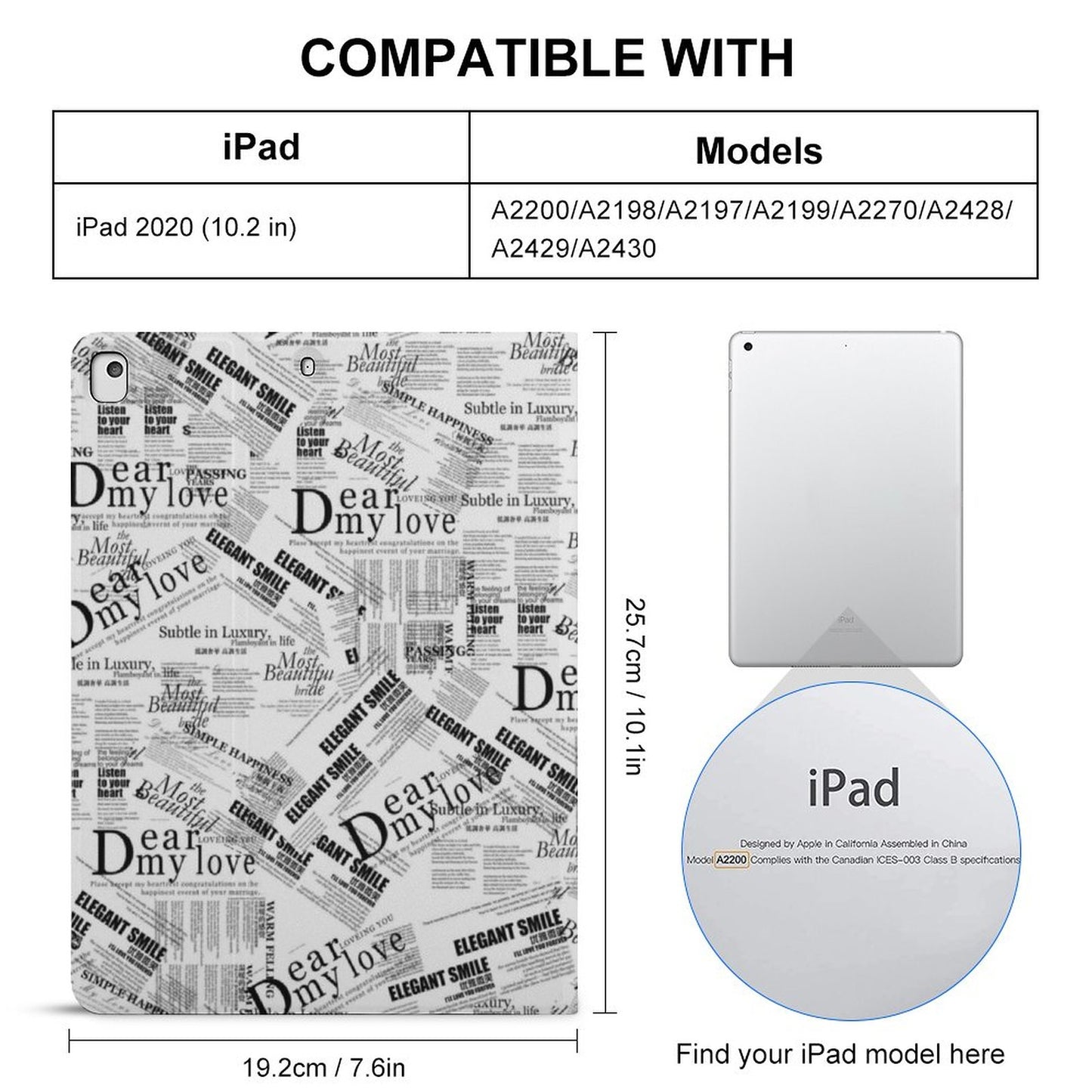 Book-Style  iPad Protector with Apple Pen Slot