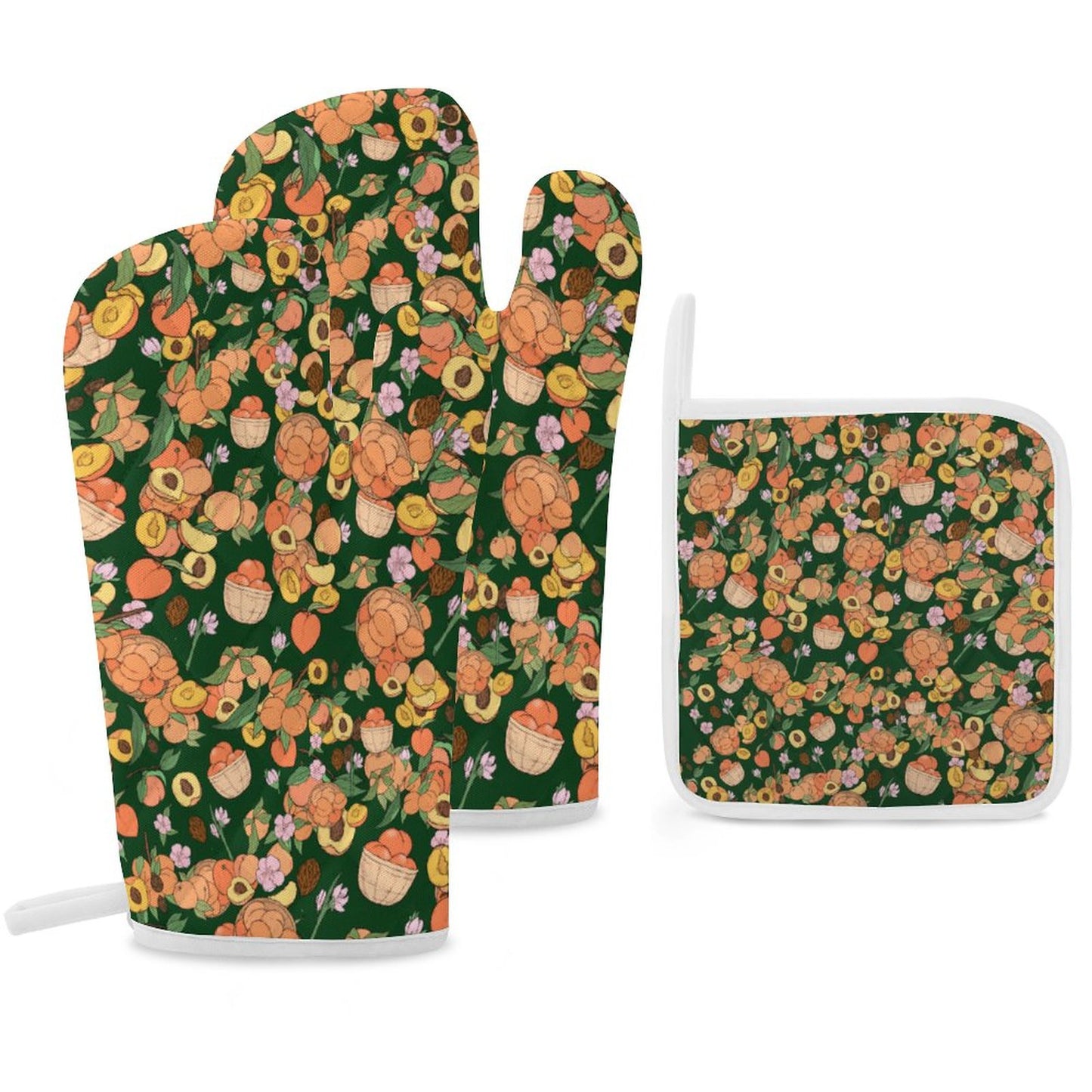 Oven Mitts & Pot Holder Set of 3